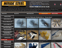 Tablet Screenshot of novaksteel.com